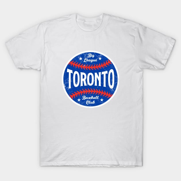 Toronto Retro Big League Baseball - White T-Shirt by KFig21